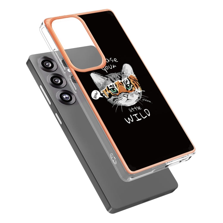 For Samsung Galaxy S25 Ultra 5G Electroplating Marble Dual-side IMD Phone Case(Natural Growth) - Galaxy S25 Ultra 5G Cases by PMC Jewellery | Online Shopping South Africa | PMC Jewellery | Buy Now Pay Later Mobicred
