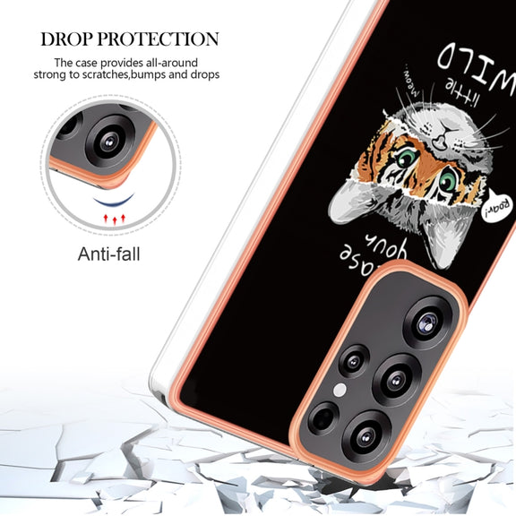 For Samsung Galaxy S25 Ultra 5G Electroplating Marble Dual-side IMD Phone Case(Natural Growth)