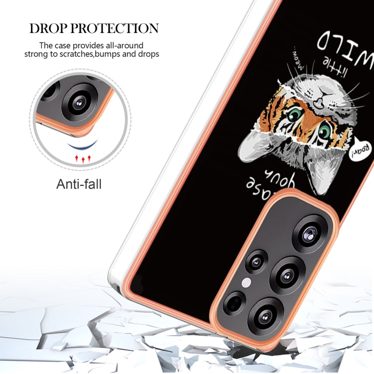 For Samsung Galaxy S25 Ultra 5G Electroplating Marble Dual-side IMD Phone Case(Natural Growth)