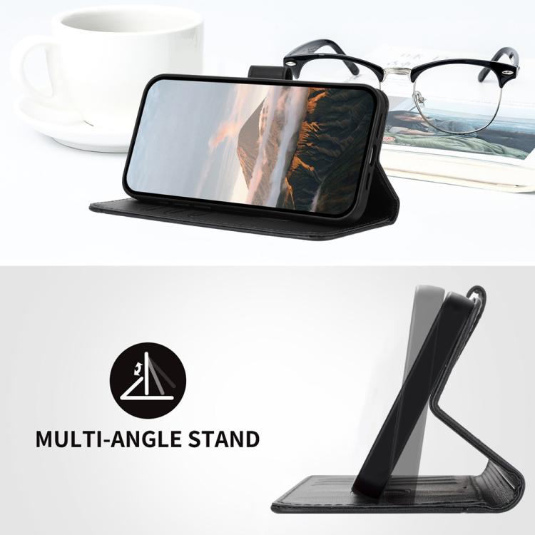 For iPhone 17 Air Triangle Pattern Buckle Clasp Leather Phone Case(Black) - free shipping - PMc TechLife - Order now!