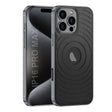 For iPhone 16 Pro GKK Plating Leather Wave MagSafe Phone Case(Black) - free shipping - PMC Jewellery - Order now!
