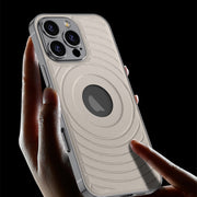 For iPhone 16 Pro GKK Plating Leather Wave MagSafe Phone Case(Titanium Gray)