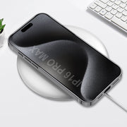 For iPhone 16 Pro GKK Plating Leather Wave MagSafe Phone Case(Titanium Gray)