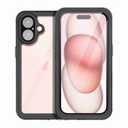 For iPhone 16 RedPepper IP68 Water-resistant Triple-proof Phone Case(Black)