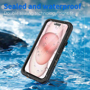 For iPhone 16 RedPepper IP68 Water-resistant Triple-proof Phone Case(Black)