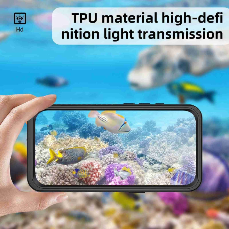 For iPhone 16 RedPepper IP68 Water-resistant Triple-proof Phone Case(Black)