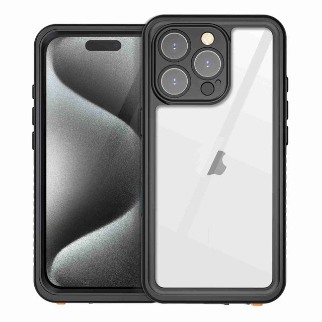 For iPhone 16 Pro Max RedPepper IP68 Water-resistant Triple-proof Phone Case(Black)