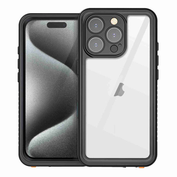 For iPhone 16 Pro RedPepper IP68 Water-resistant Triple-proof Phone Case(Black)