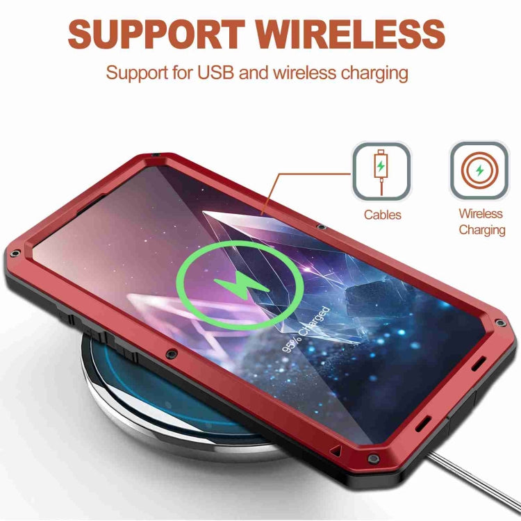 For iPhone 16 Plus RedPepper Triple-proof Metal Phone Case(Red)