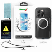 For iPhone 16 Pro Max RedPepper IP68 Water-resistant Triple-proof MagSafe Phone Case(Black)