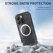 For iPhone 16 Pro Max RedPepper IP68 Water-resistant Triple-proof MagSafe Phone Case(Black)