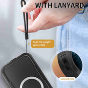 For iPhone 16 RedPepper IP68 Water-resistant Triple-proof MagSafe Phone Case(Black)
