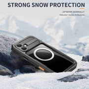 For iPhone 16 RedPepper IP68 Water-resistant Triple-proof MagSafe Phone Case(Black)