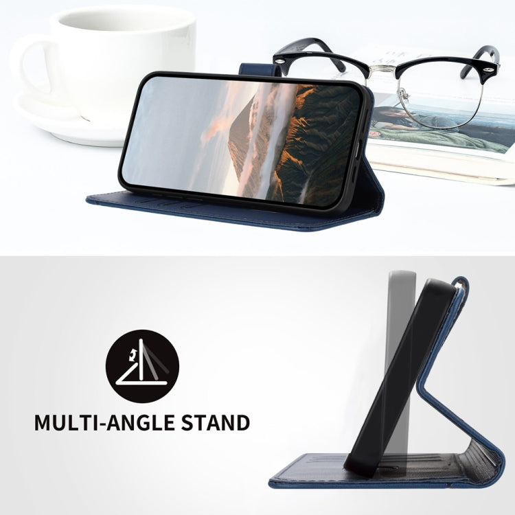 For Samsung Galaxy S25+ 5G Triangle Pattern Buckle Clasp Leather Phone Case(Royal Blue) - Galaxy S25+ 5G Cases by PMC Jewellery | Online Shopping South Africa | PMC Jewellery | Buy Now Pay Later Mobicred