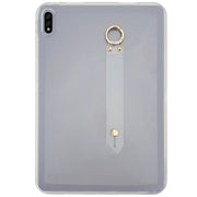 For Samsung Galaxy Tab S9 / S8 / S7 Wristband Holder PC Hybrid TPU Soft Tablet Case(Transparent)