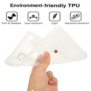 For Samsung Galaxy Tab S9 / S8 / S7 Wristband Holder PC Hybrid TPU Soft Tablet Case(Transparent)