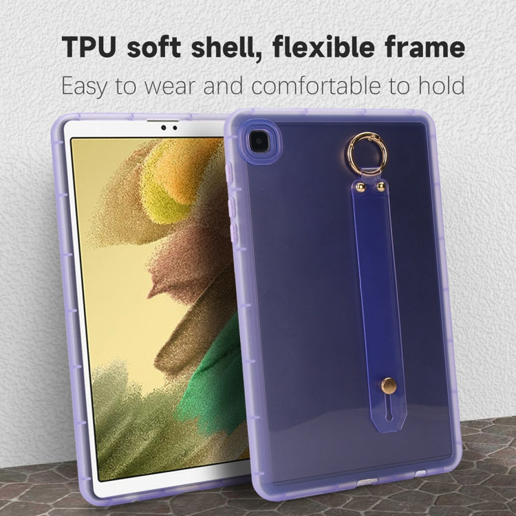 For Samsung Galaxy Tab S9 / S8 / S7 Wristband Holder PC Hybrid TPU Soft Tablet Case(Purple) - free shipping - PMC Jewellery - Order now!