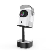 TS-2 1920 x 1080P 240ANSI HiSilicon 352 Android 9.0 Telescopic Projector, UK Plug(White)