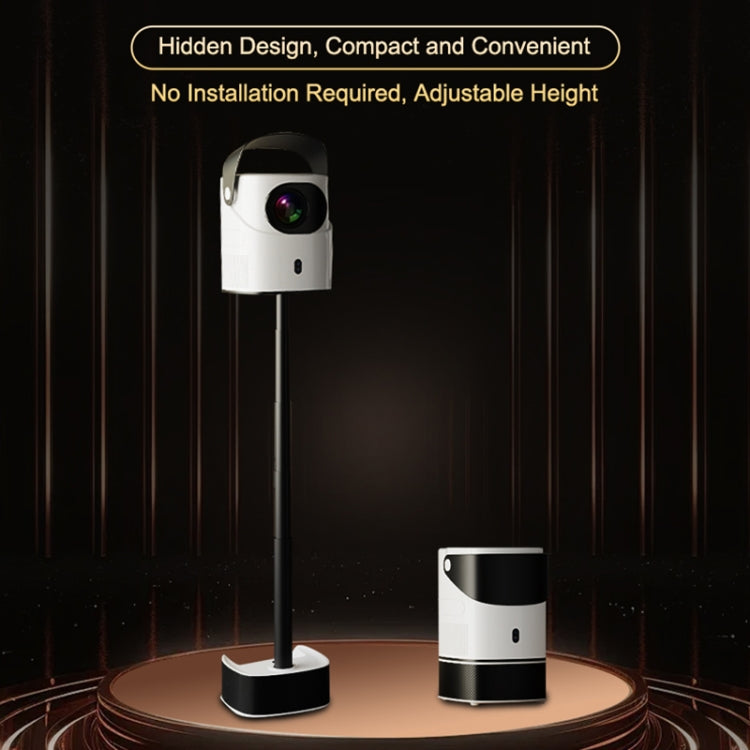 TS-2 1920 x 1080P 240ANSI HiSilicon 352 Android 9.0 Telescopic Projector, US Plug(White) - LED Projector by PMC TechLife | Online Shopping South Africa | PMC TechLife | Buy Now Pay Later Mobicred