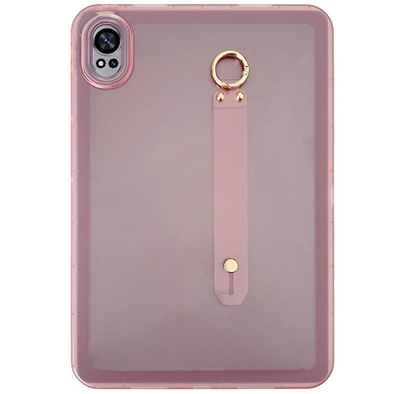 For Huawei MatePad Air 2024 Wristband Holder PC Hybrid TPU Soft Tablet Case(Pink)