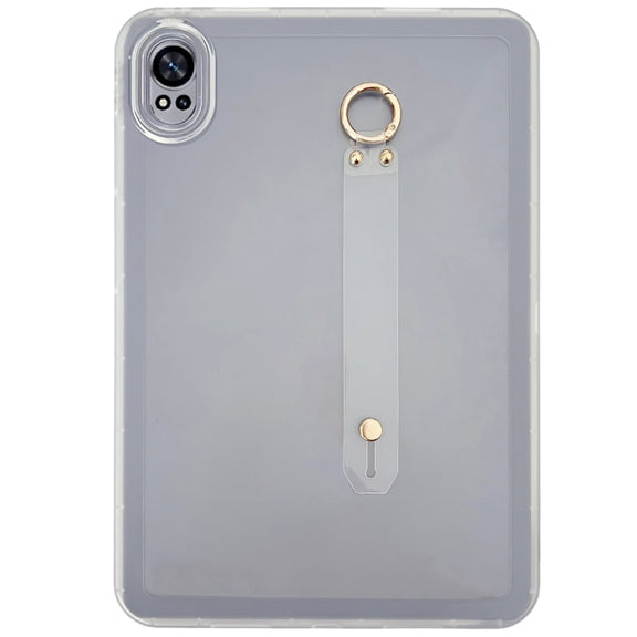 For Huawei MatePad Air 2024 Wristband Holder PC Hybrid TPU Soft Tablet Case(Transparent)