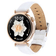 14mm Silver Steel Buckle Genuine Leather Watch Band Wristband(White) - free shipping - PMc TechLife - Order now!