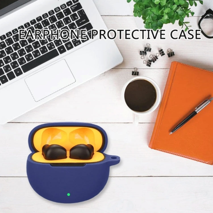 For Realme Buds T01 Wireless Earphone Silicone Protective Case(Black)