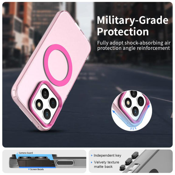For Honor X8c 4G Candy Magsafe PC Hybrid TPU Phone Case(Red)