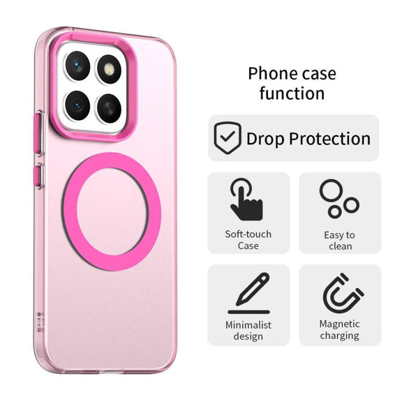 For Honor X8c 4G Candy Magsafe PC Hybrid TPU Phone Case(Red)