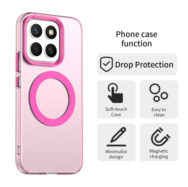 For Honor X8c 4G Candy Magsafe PC Hybrid TPU Phone Case(Red)