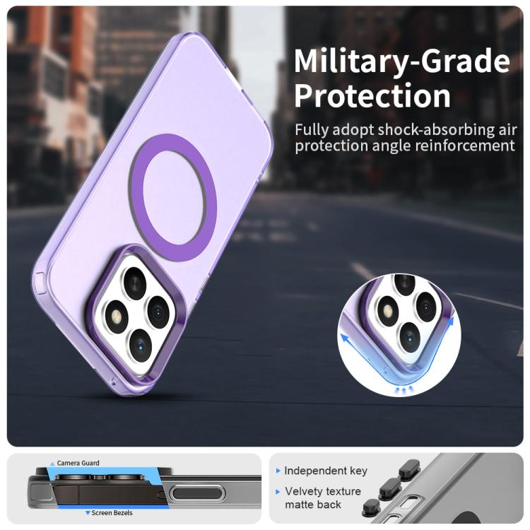 For Honor X8c 4G Candy Magsafe PC Hybrid TPU Phone Case(Purple)