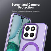 For Honor X8c 4G Candy Magsafe PC Hybrid TPU Phone Case(Purple)