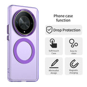 For Honor Magic6 Lite 5G Candy Magsafe PC Hybrid TPU Phone Case(Purple)