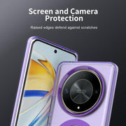 For Honor Magic6 Lite 5G Candy Magsafe PC Hybrid TPU Phone Case(Purple)