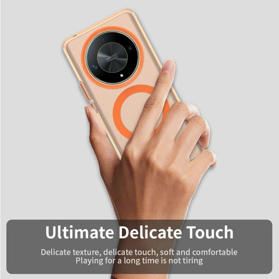 For Honor X9 Candy Magsafe PC Hybrid TPU Phone Case(Orange)