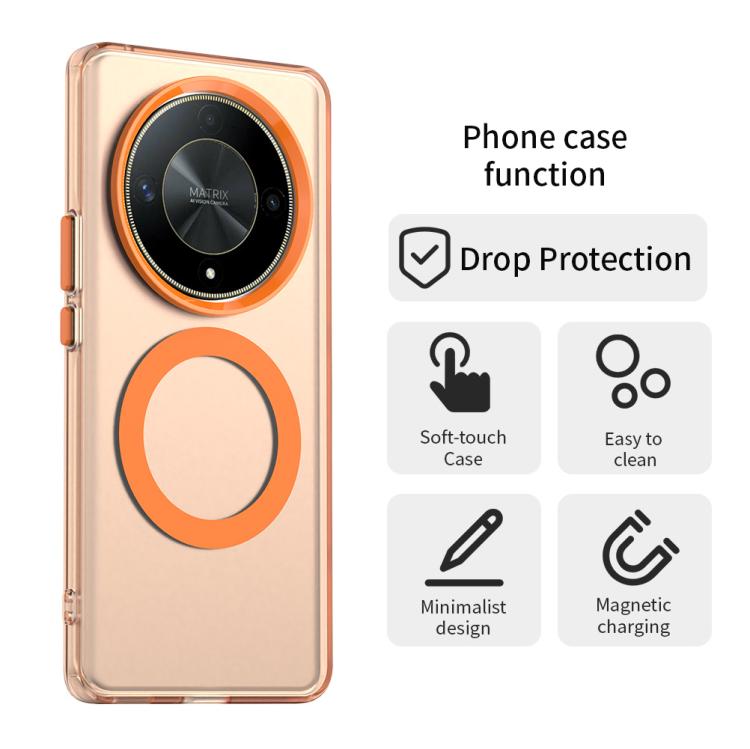 For Honor X9 Candy Magsafe PC Hybrid TPU Phone Case(Orange)
