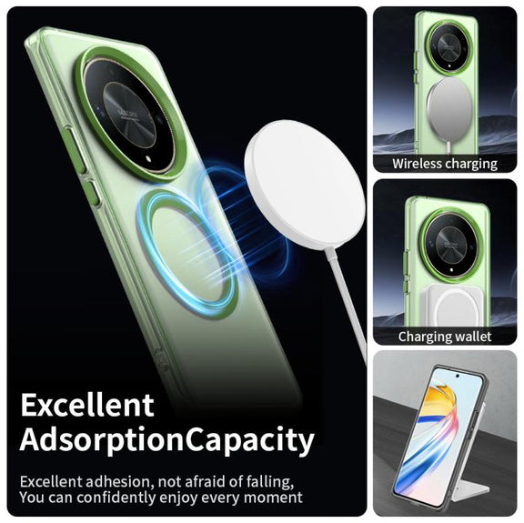 For Honor X9 Candy Magsafe PC Hybrid TPU Phone Case(Green)