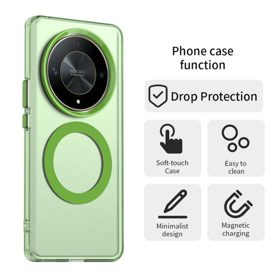 For Honor X9 Candy Magsafe PC Hybrid TPU Phone Case(Green)