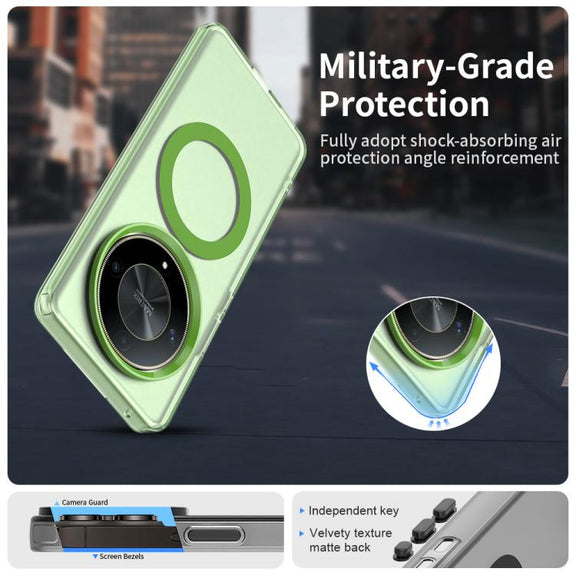 For Honor X9 Candy Magsafe PC Hybrid TPU Phone Case(Green)