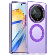 For Honor X9 Candy Magsafe PC Hybrid TPU Phone Case(Purple)