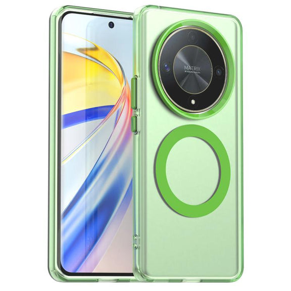 For Honor X50 Candy Magsafe PC Hybrid TPU Phone Case(Green)