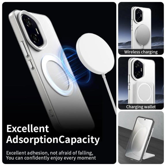For Honor 300 Candy Magsafe PC Hybrid TPU Phone Case(White)