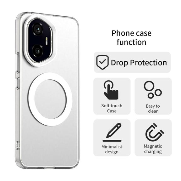 For Honor 300 Candy Magsafe PC Hybrid TPU Phone Case(White)
