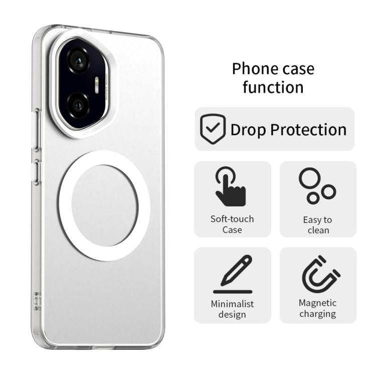 For Honor 300 Candy Magsafe PC Hybrid TPU Phone Case(White)