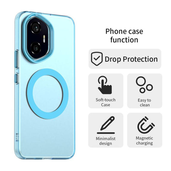 For Honor 300 Candy Magsafe PC Hybrid TPU Phone Case(Blue)