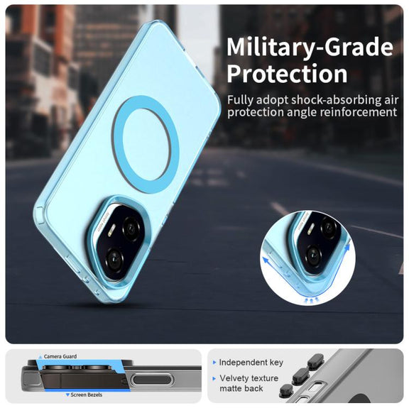 For Honor 300 Candy Magsafe PC Hybrid TPU Phone Case(Blue)