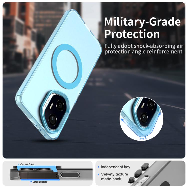 For Honor 300 Candy Magsafe PC Hybrid TPU Phone Case(Blue)