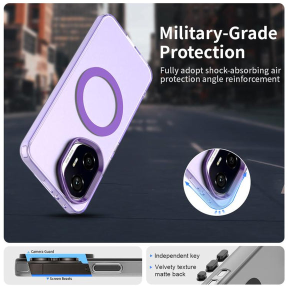 For Honor 300 Candy Magsafe PC Hybrid TPU Phone Case(Purple)