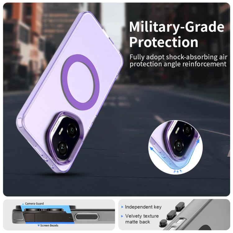 For Honor 300 Candy Magsafe PC Hybrid TPU Phone Case(Purple)