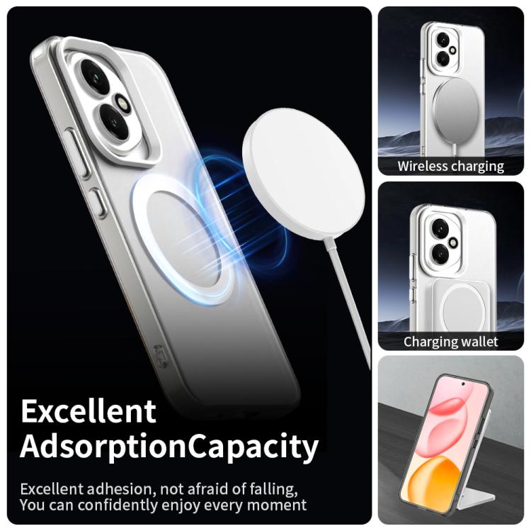 For Honor 400 Global 156.5mm Candy Magsafe PC Hybrid TPU Phone Case(White)